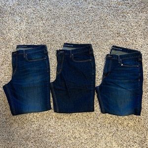 Old Navy Bootcut Jeans. 3 pairs. 36W30L. Hardly worn.  Great shape.